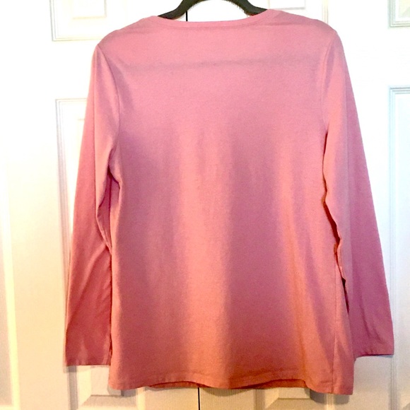 Soft Pink Long Sleeve Top—SIZE XXL - Picture 2 of 4